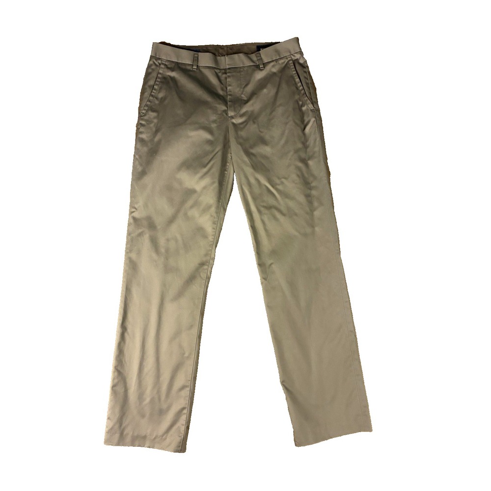 Bonobos Friday Men's Pants 32/34 Gray Chino Cotton Twill Straight Leg Flat Front